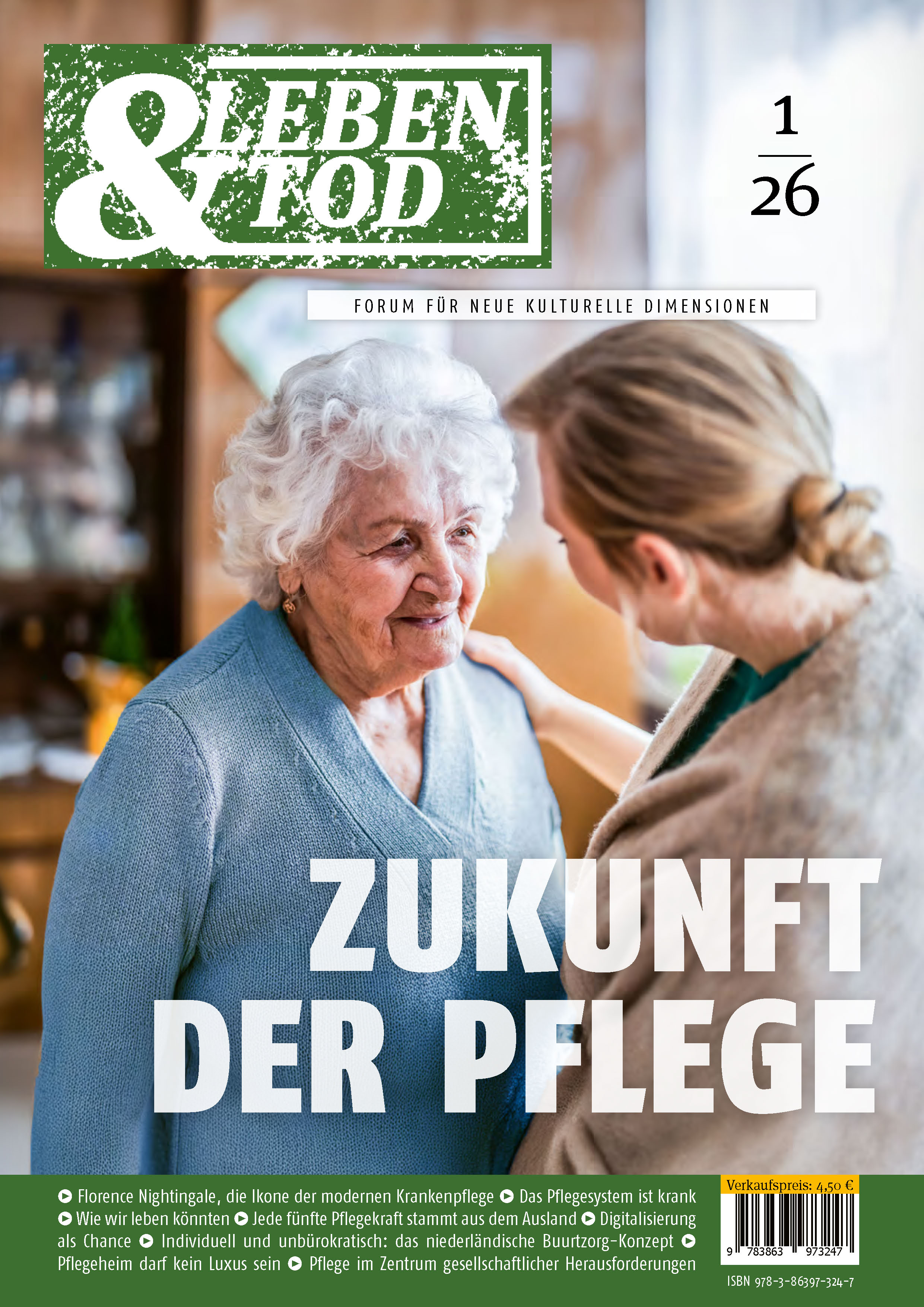 Titelseite: Zukunft der Pflege